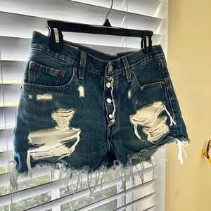 Levi denim jean shorts